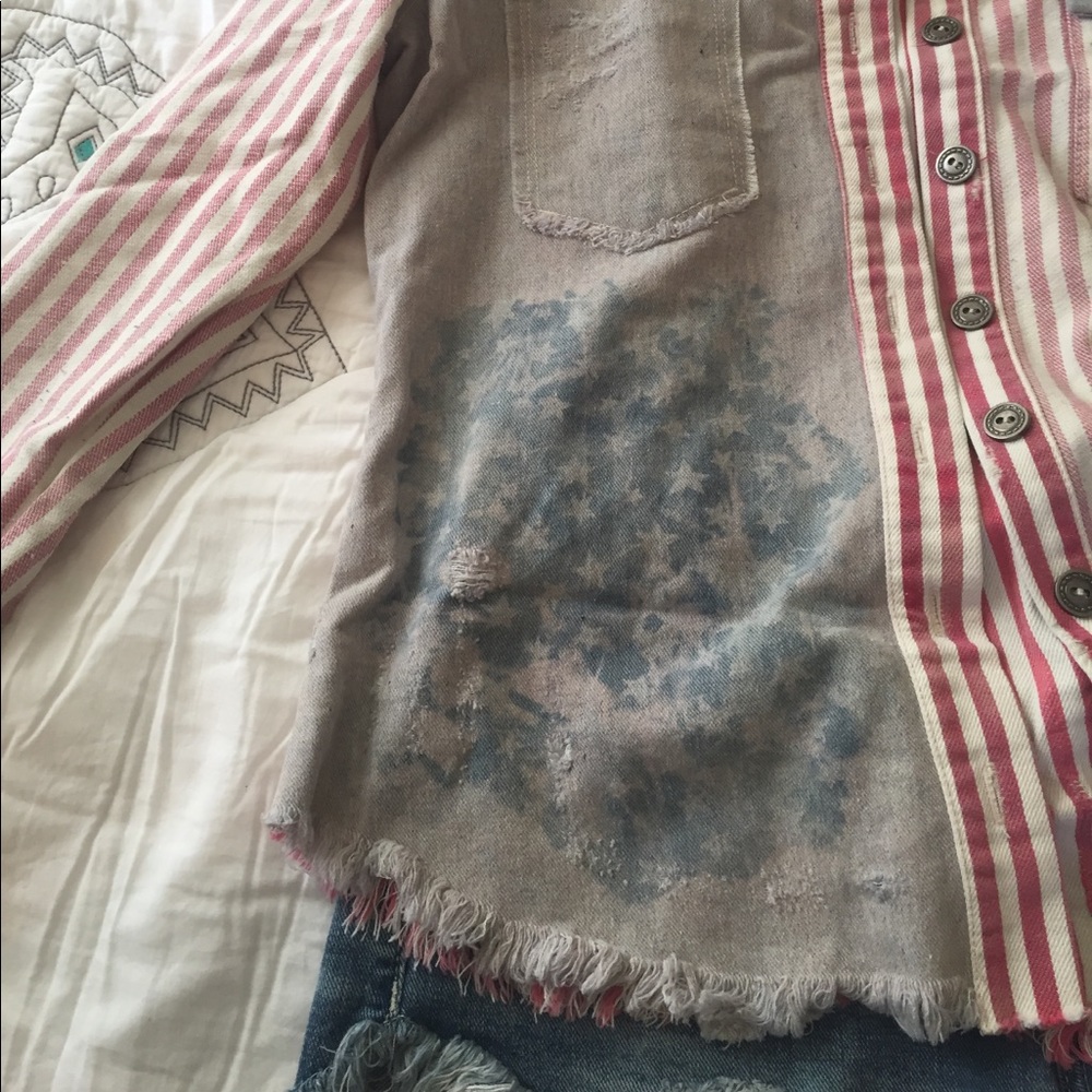 F R E E P E O P L E Americana Button Down - image 3